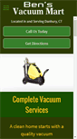 Mobile Screenshot of bensvacuummart.com